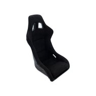 Universele race stoel met slider zwart suede