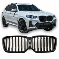 Glanzend zwarte grill passend voor BMW X3 G01 LCI en X4 G02 LCI 