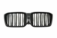 Glanzend zwarte grill dubbelspijls passend voor BMW X3 G01 LCI en X4 G02 LCI