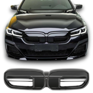 Glanzend zwarte grill G60-look passend voor BMW 5 serie G30 LCI en G31 LCI model 2020 - 2023 