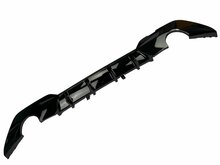 Glanzend zwarte diffuser passend voor BMW 3 serie G20 en G21 met M pakket achterbumper model 2019 - 2022 