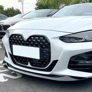 Glanzend zwarte frontlip passend voor BMW 4 serie G22 en G23 met M pakket voorbumper