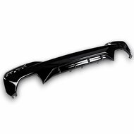 Glanzend zwarte diffuser passend voor BMW 5 serie G30 en G31 met M pakket bumper 