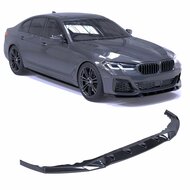Glanzend zwarte frontlip passend voor BMW 5 serie G30 LCI en G31 LCI met M pakket voorbumper