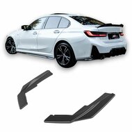 Diffuser hoeken passend voor BMW 3 serie G20 LCI en G21 LCI met M pakket achterbumper 