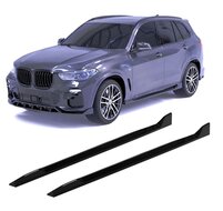 Glanzend zwarte sideskirts aanzets passend voor BMW X5 G05 met M pakket