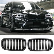 Dubbelspijls grillen glanzend zwart passend voor BMW X5 F15 en X6 F16