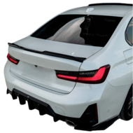 Glanzend zwarte spoiler EVO look passend voor BMW 3 serie G20 