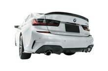 Glanzend zwarte spoiler versie 2 passend voor BMW 3 serie G20 sedan model 2019 - heden