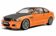 BMW M3 E46 coupe oranje  schaal 1:18 solido