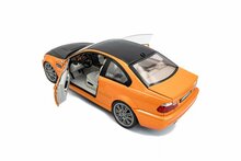 BMW M3 E46 coupe oranje  schaal 1:18 solido