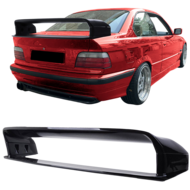 GT Wing high version LTW glanzend zwart passend voor BMW 3 serie E36 coupe en sedan