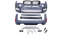 EVO look pakket passend voor BMW X5 F15 model 2013 - 2018 inclusief uitlaatdemper