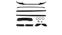 Body kit glanzend zwart passend voor BMW X6 F16 model 2014 - 2019 met M pakket bumpers