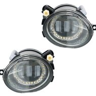 LED Angel Eyes mistlampen passend voor BMW 3 serie E46 en BMW 5 serie E39 met M pakket voorbumper
