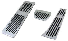 Aluminium pedalen set automaat met voetsteun