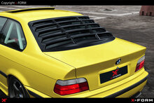 Louvers glanzend zwart passend voor BMW 3 serie E36 coupe