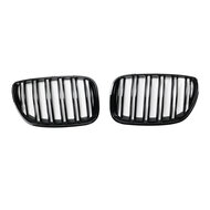 Glanzend zwarte grillen dubbelspijls passend voor BMW X5 E53 model 1999 - 2003
