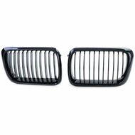 Glanzend zwarte grillen passend voor BMW 3 serie E36 model 1996 - 2000