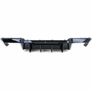 Competition look diffuser glanzend zwart passend voor BMW 5 serie F10 en F11 model 2010 - 2017