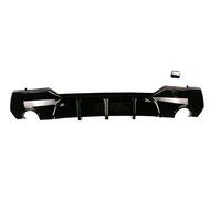 Diffuser glanzend zwart met LED licht passend voor BMW 4 serie G22 en G23 met M pakket bumper 