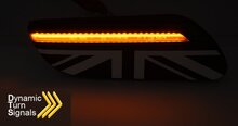 Zijknipperlichten smoke Union Jack passend voor Mini Cooper F55, F56 en F57 model vanaf 2021