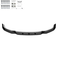 Glanzend zwarte frontsplitter passend voor BMW X1 F48 met M pakket voorbumper model 2015 - 2019