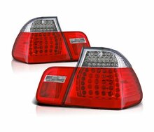 LED achterlichten rood / wit passend voor BMW 3 serie E46 sedan model 2001 - 2005
