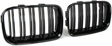 Dubbelspijls glanzend zwarte grillen passend voor BMW 3 serie E36 1991 - 1996