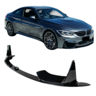 Performance look frontspoiler glanzend zwart passend voor BMW M3 F80 en M4 F82 en M4 F83