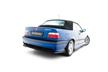 Diffuser aanzet splitters glanzend zwart passend voor BMW 3 serie E36 met M pakket achterbumper Maxton Design
