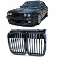 Glanzend zwarte grille passend voor BMW 3 serie E30 