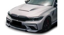 EVO look motorkap aluminium passend voor BMW 3 serie G20 en G21 model 2019 - 2022