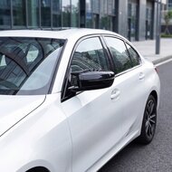 EVO look spiegelkappen glanzend zwart passend voor BMW G20 G21 G30 G31 G11 G12 G14 G15