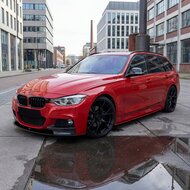 Performance look frontspoiler 2-delig  glanzend zwart passend voor BMW 3 serie F30 en F31 M pakket