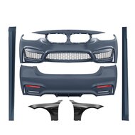 EVO look pakket met zijschermen passend voor BMW 3 serie F30 sedan model 2012 - 2019