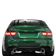 Performance look diffuser 335i look glanzend zwart passend voor BMW 3 serie E90 en E91 met M pakket achterbumper