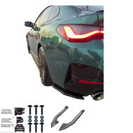 Splitters diffuser glanzend zwart passend voor BMW i4 G26 met M pakket achterbumper