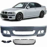 Sportlook voorbumper passend voor BMW 3 serie E46 sedan en touring