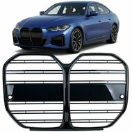 Glanzend zwarte grille passend voor BMW 4 serie G26 zonder ACC