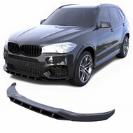 Glanzend zwarte frontlip passend voor BMW X5 F15 met M pakket voorbumper
