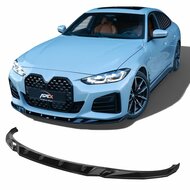 Frontlip glanzend zwart passend voor BMW 4 serie G26 Gran Coupe met M pakket voorbumper