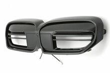 Glanzend zwarte grill G60 look met LED verlichting passend voor BMW 5 serie G30 LCI en G31 LCI model 2020 - 2023
