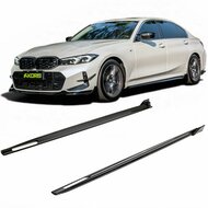 KORE - Sideskirt aanzets glanzend zwart passend voor BMW 3 serie G20 en G21 met M pakket sideskirts
