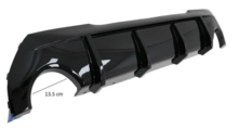 Glanzend zwart diffuser passend voor BMW 1 serie F40 met M pakket achterbumper