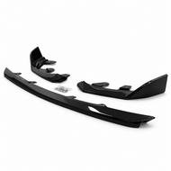 Glanzend zwarte frontlip performance look passend voor BMW 2 serie G42 met M pakket voorbumper