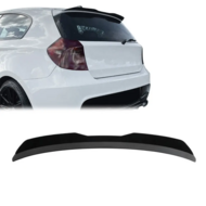 Spoiler aanzet glanzend zwart passend voor BMW 1 serie E81 en E87