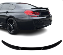 Kofferklep spoiler EVO look glanzend zwart passend voor BMW 6 serie F06 Gran Coupe