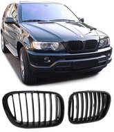 Glanzend zwarte nieren passend voor BMW X5 E53 model 1999 - 2003