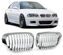 Chromen nieren BMW 3 serie E46 coupe of cabrio model 1999 - 2003  